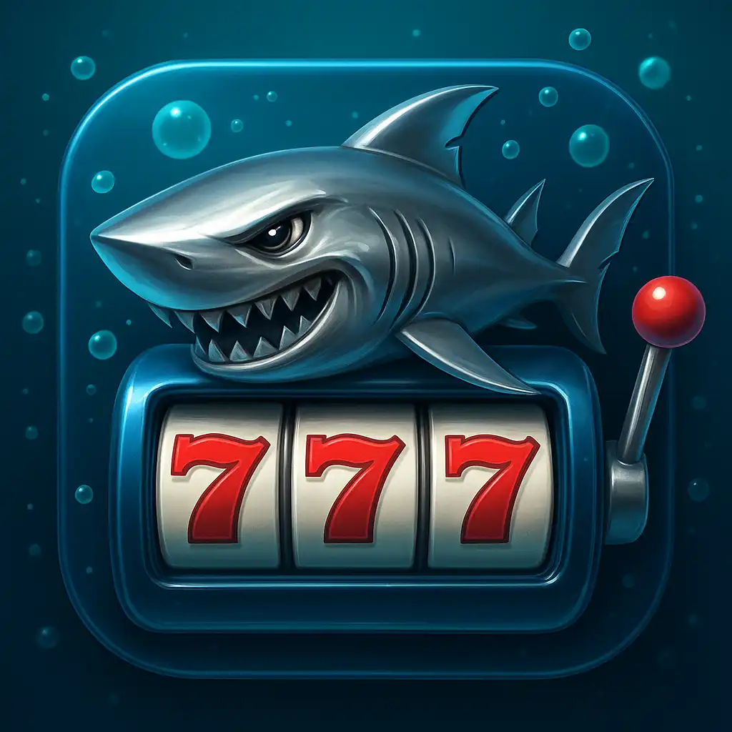 Icona della slot Razor Shark con uno squalo metallico affilato sott'acqua